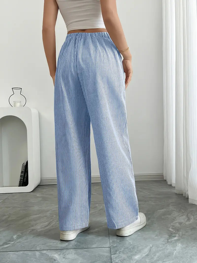 Alina – Elegant Striped Trousers with Pockets