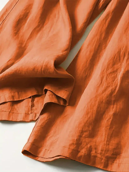 Linen Wide Leg Pant